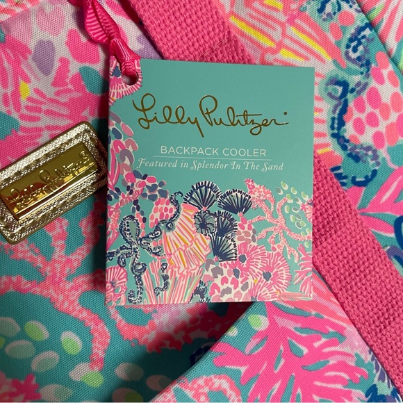 Lilly Pulitzer Backpack Cooler Splendor in the Sand - Picture 9 of 12